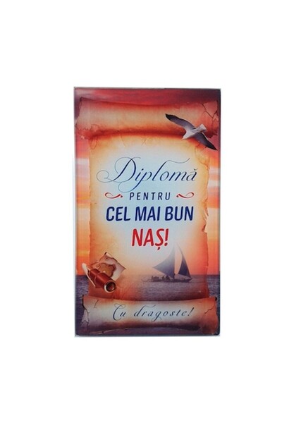 OEM Glass diploma applique, nose dedication, M3, 10x17cm