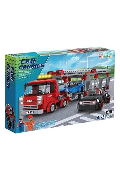 divendi-ro Construirea de cuburi cu vehicule și 2 figurine, 453 de piese