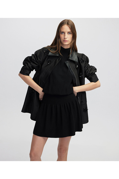 İpekyol Flower Module Embroidered Coats