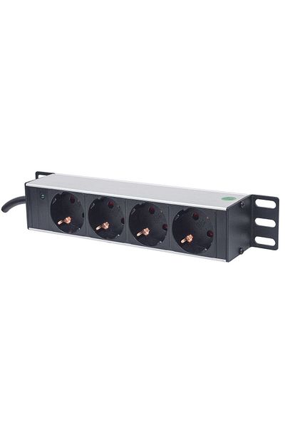 Electronica Listwa zasilająca PDU 10" 1U Rack Intellinet, 4 gniazda., 714020