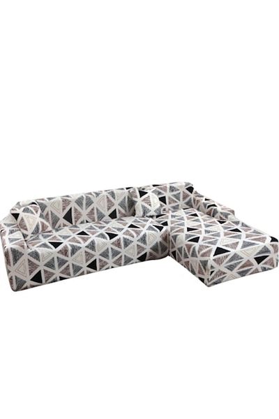 OEM Husă elastică pentru canapea de colț, Comfort, elastan, 145x185cm/185x230cm, imprimeu non-color M1