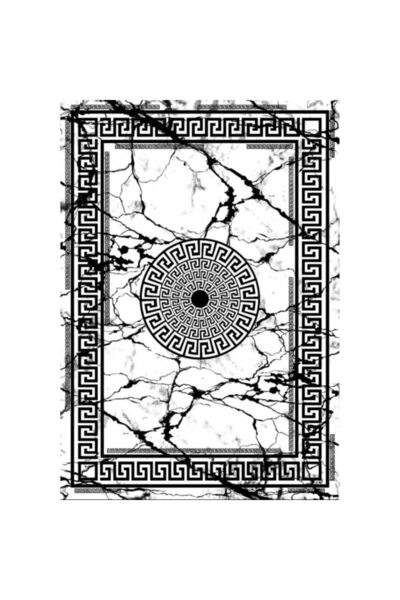 OEM Anti-Slip Rug, Polypropylene, Greek Print, Multicolor, 80x150cm