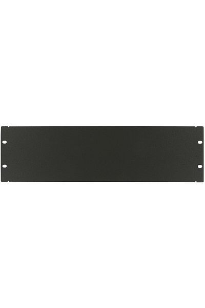 Lanview 3U panel zaślepiający 19" na śruby czarny, RAB110BL