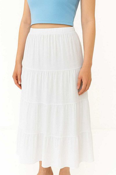 Maison La Femme Women's Skirt Muslin Long Skirt
