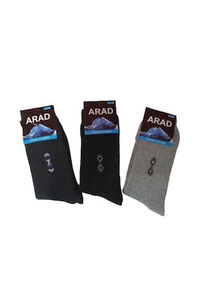 OEM Set 3 șosete bărbătești din flanel, 80% bumbac, 39-42, multicolore