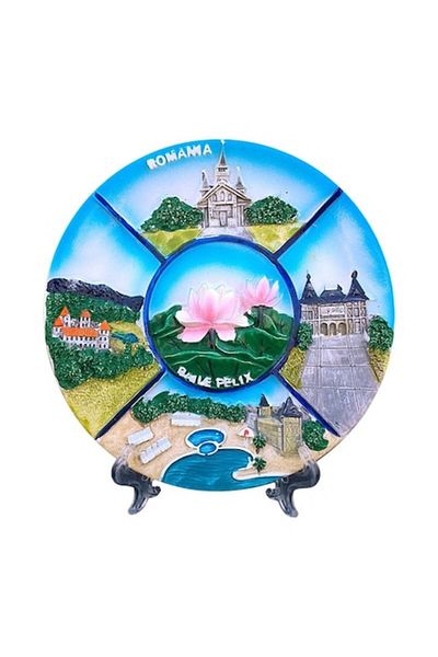 OEM Aplica rasina cu Baile Felix, tip farfurie pe suport, 15 cm