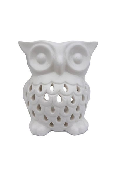 OEM Ceramic Support for Aromatic Oils, Owl Shape, 9 x 11 cm