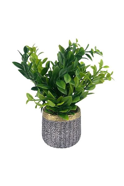 OEM Ghiveci ceramic cu flori din plastic, M2, 13X19 cm