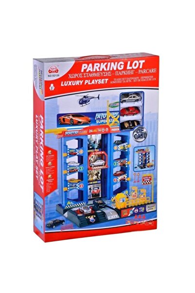 divendi-ro Set de joacă format dintr-un garaj și vehicule, cu 4 niveluri și l...