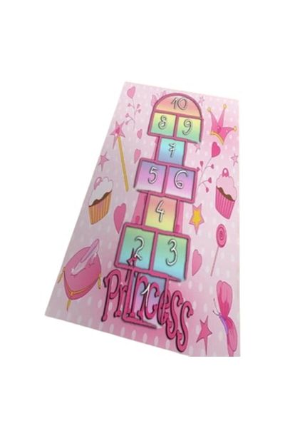 OEM Children's Room Rug, Non-Slip, Hopscotch Girls, Multicolor, 120x180cm