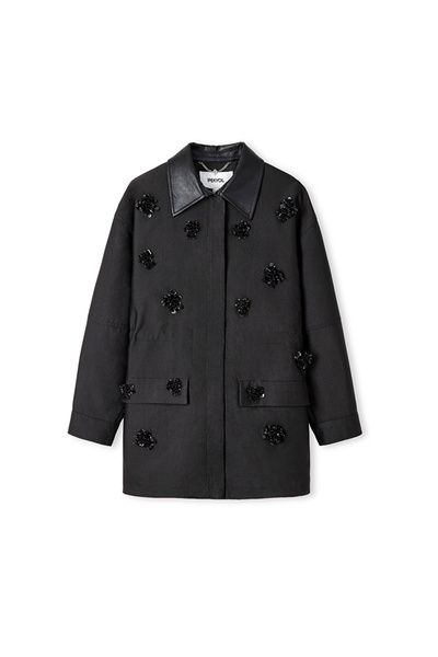 İpekyol Flower Module Embroidered Coats