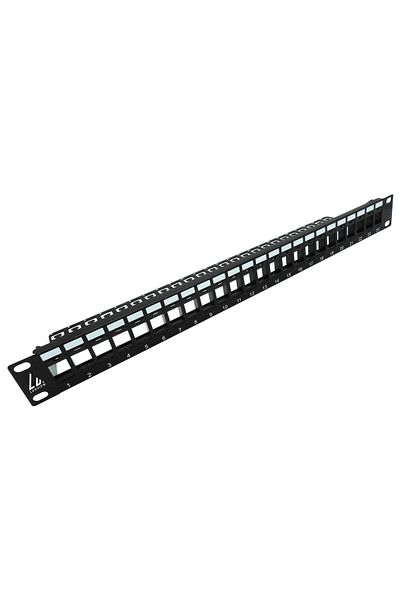 Lanview Patch panel 24 porty UTP Cat5e + Cat6 1U do szafy 19", LVN127596