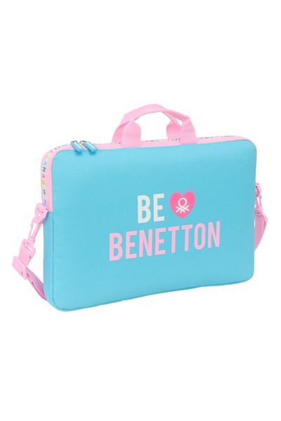 Benetton Husă pentru laptop Unique roz turcoaz 40 x 27 x 4 cm