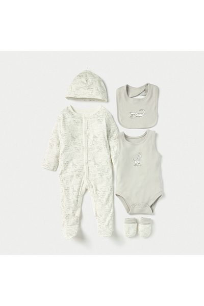 Juniors 6-Piece Animal Print Clothing Set