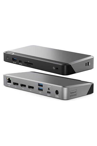 AQUALOGICA Uniwersalna Stacja Dokująca Alogic Dx3 Triple 4K - z Dostarczaniem Mocy 100W, DUPRDX3-WW