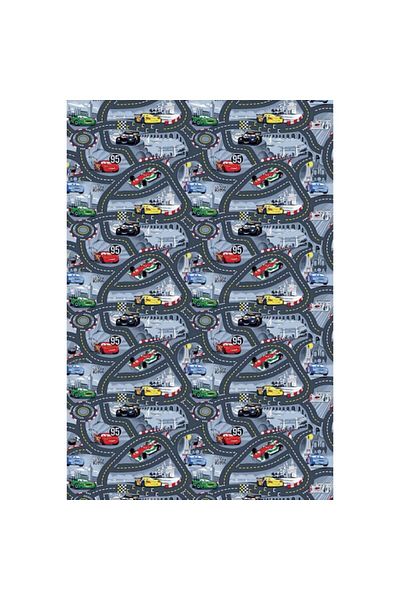 OEM Children's Carpet, Non-Slip, Racing Track, Multicolor, 80x150cm