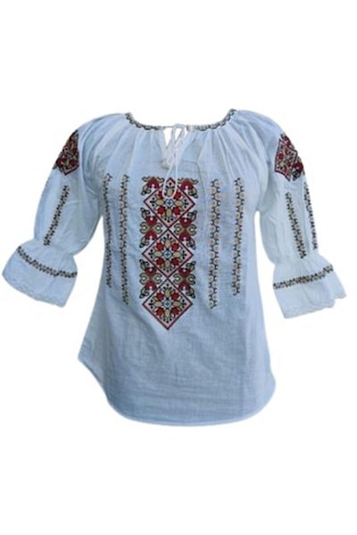 OEM Women's blouse, traditional style, cotton, multicolor, size 3XL