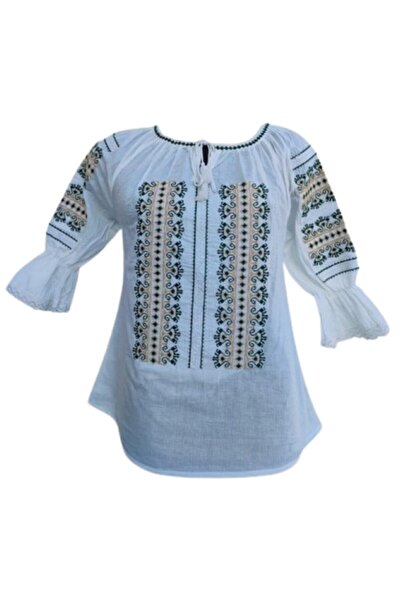 OEM Ie pentru dama, traditionala, bumbac, bej deschis, marimea S