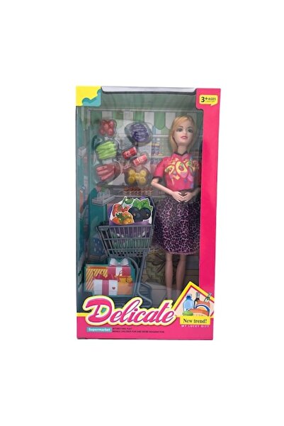 OEM Păpușă din plastic cu accesorii, 18x33cm, multicoloră, M2