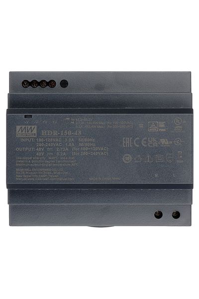 Hikvision Sursă de alimentare 48V CC, 3.2A, 150W, montare pe șină DIN - DS-KAW150-4N