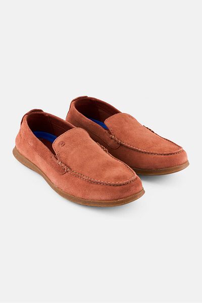 CLARKS Men Flexway Step Slip On Casual Shoes, Rust