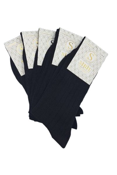 OEM - Set 5 men’s cotton socks Sibiu Black striped model 39-42