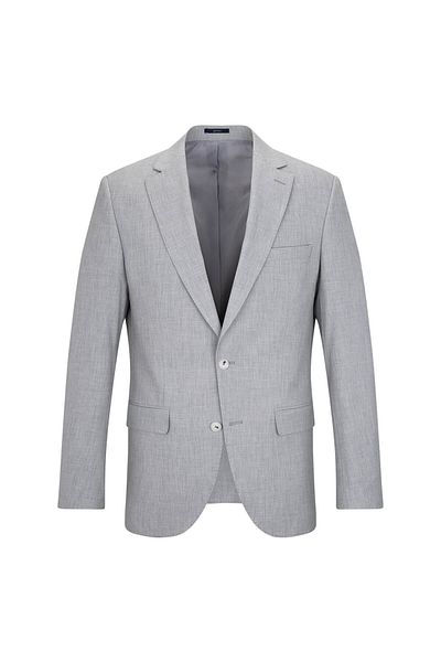 Hatemoğlu Gray Slim Fit Mono Collar Classic Suit