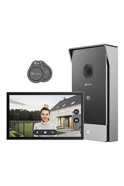 EZVIZ Kit videointerfon, monitor tactil de 7 inch, 2 fire, 2MP, IR 5m, card SD, Wi-Fi6 - CS-HP5-2MP