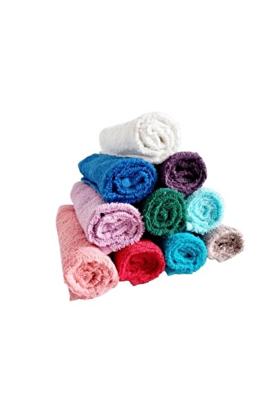 AZAD Set 10 prosoape pentru bucatarie, 30x30 cm, 100% bumbac, multicolor