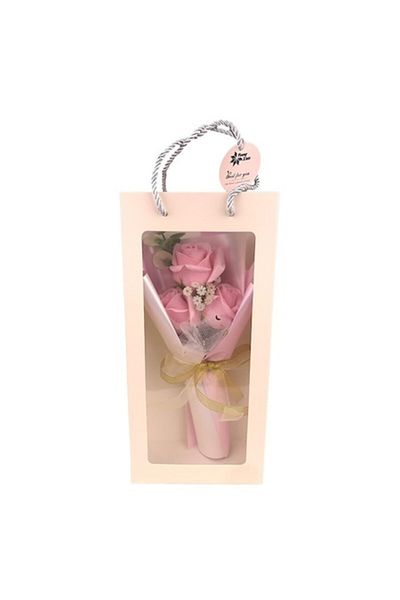 OEM Bouquet of Soap Roses in Tote Bag, M2, 15x32 cm