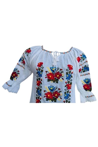 OEM Traditional Women's Blouse, Cotton, Multicolor, Size L
