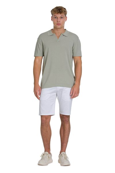 Hatemoğlu Khaki Regular Fit Polo Neck Rayon T-Shirt