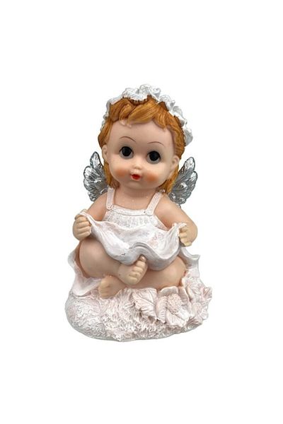 OEM Angel figurine with a scarf in hand, 11x17 cm
