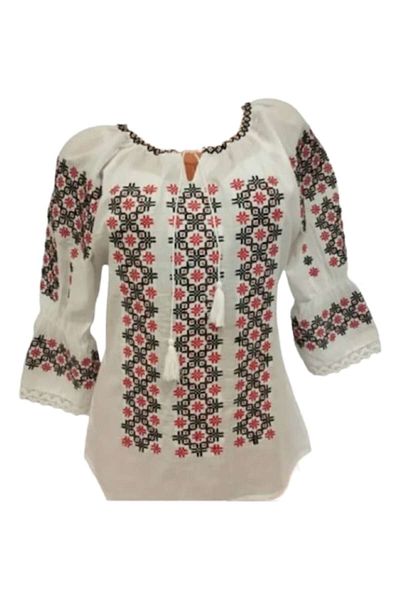 OEM Traditional Women's Blouse, Cotton, Red, Size S