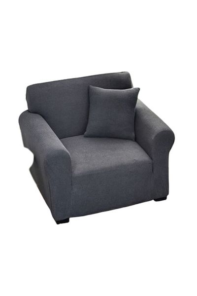 JOJO HOME Elastic Cover for Armchair, Jojo Home, Uni, 90x140cm, Dark Gray