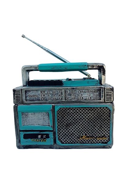 OEM Decorațiune din rășină în formă de radio, 13 cm
