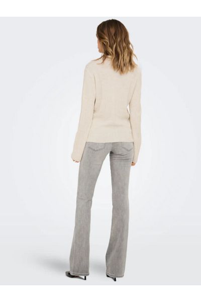 ONLY Onlthea Ls Button Polo Cardigan Knt Women's Cream Cardigan