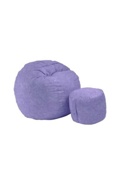 Pufrelax Set Fotoliu Matusalem cu Otoman (suport picioare), Material Textil - Lavanda
