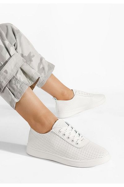 B T Shoes Pantofi casual dama Calista albi