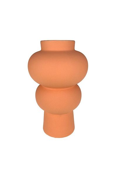 OEM Vază ceramică cu bază îngustă și două cercuri suprapuse, M1, 12x22 cm