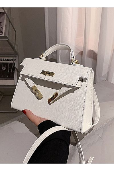 ETG Women's Fashionable Kelly Bag Portable Shoulder Bag 19*7*21CM