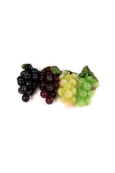 OEM Set 4 plastic grapes, multicolored, 12x5 cm