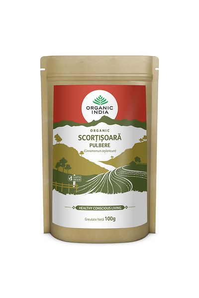 Organic India Scorțișoară Ceylon Certificată Pulbere 100g