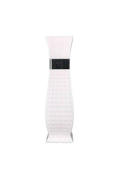 OEM Vază ceramică cu pătrate și oglinzi aplicate 19x60 cm albă