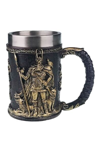 OEM Κούπα Ρητίνης με Διπλό Τοίχωμα από Ανοξείδωτο Ατσάλι 10x14 εκ.