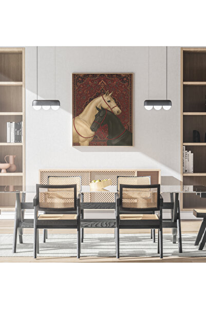 VOBA STORE BÜYÜK BOY AT TEMALI DEKORATİF MDF TABLO