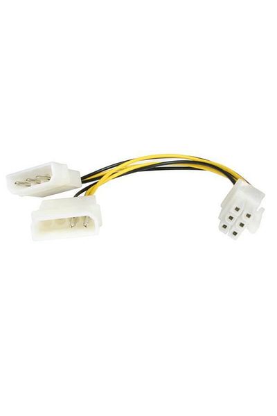 Electronica Adaptor de alimentare StarTech.com LP4 la PCIe cu 6 pini, 15,3 cm, LP4PCIEXADAP