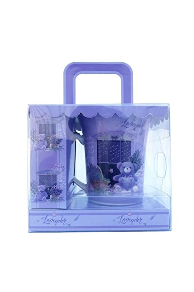 OEM Cană ceramică cu lavandă și ursuleț de pluș, 200ml, M1