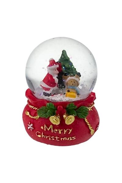 OEM Glob de sticlă pe bază de rășină cu apă și clopoței mici - 7x10 cm