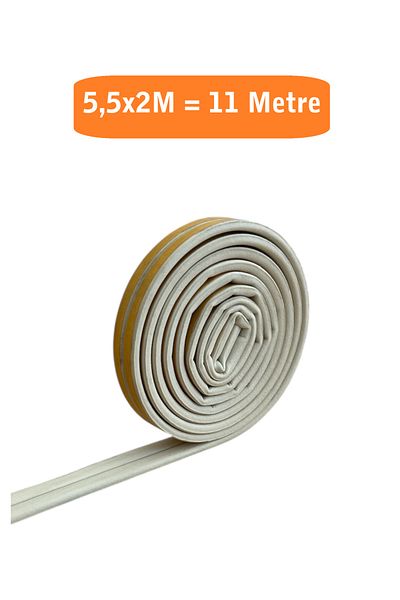 HOMDEP Door Window Wick Adhesive (White) Door Window Tape Tapes 5.5X2 Meters = 11 Meters